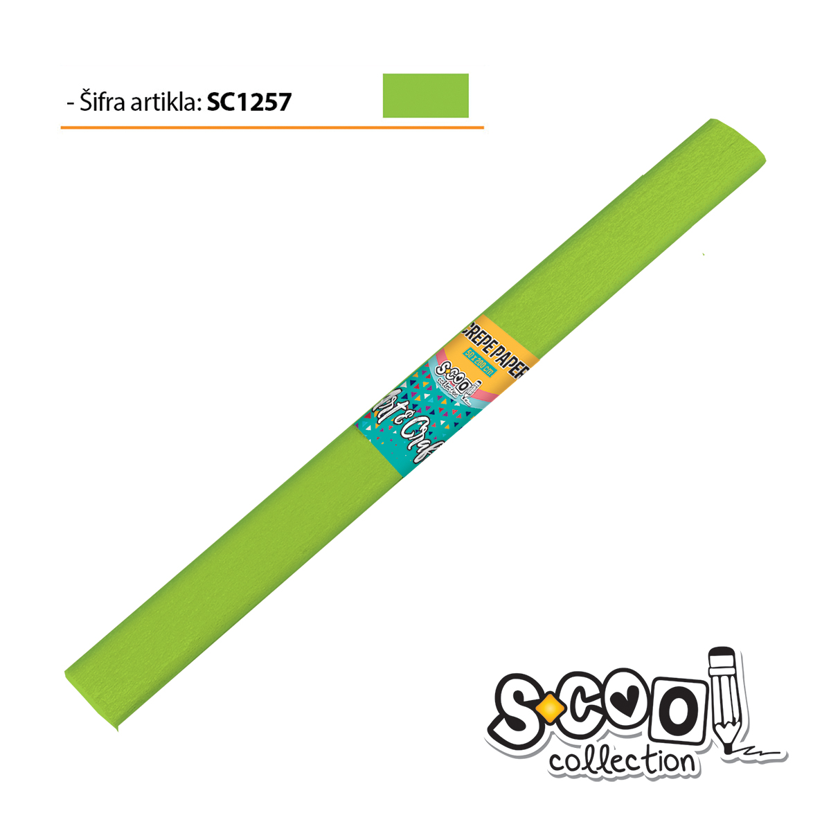 KREP PAPIR S-COOL KIVI 200x50cm